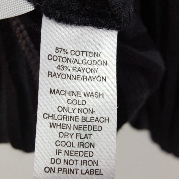 Ann Taylor Loft Black Burnout Top Size Small - Picture 4 of 5